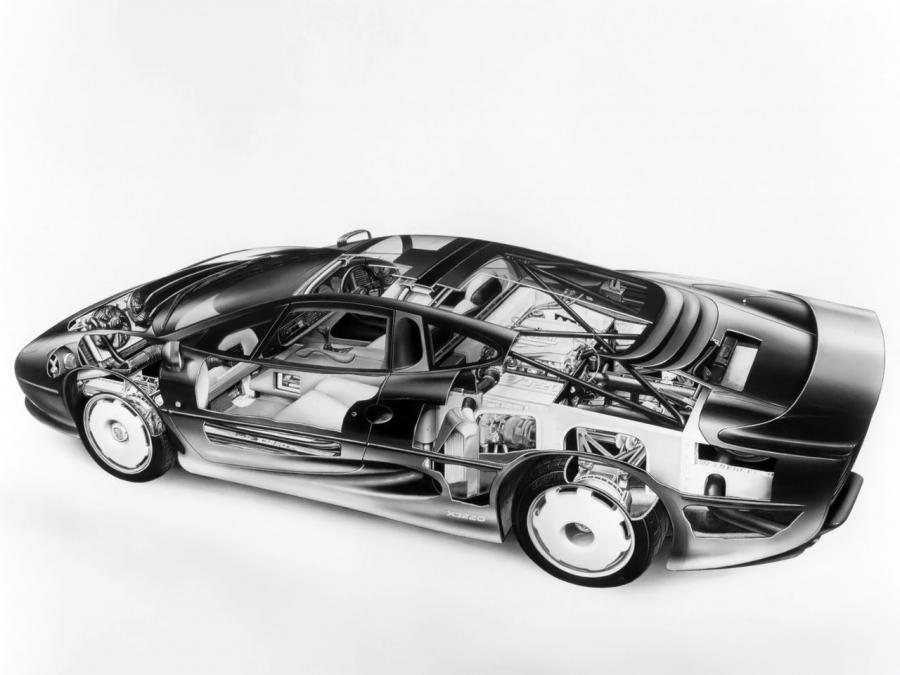  Jaguar XJ220 1992 года  (UK) (фото 3 из 11)